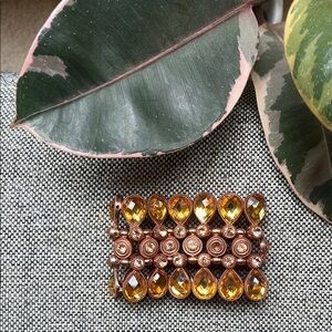 ✨ Y2K Vintage Rose Gold and Rhinestone Stretchy Bracelet ✨